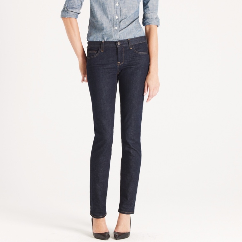⭕️Sold⭕️J. Crew Matchstick Jeans Dark Wash 24S